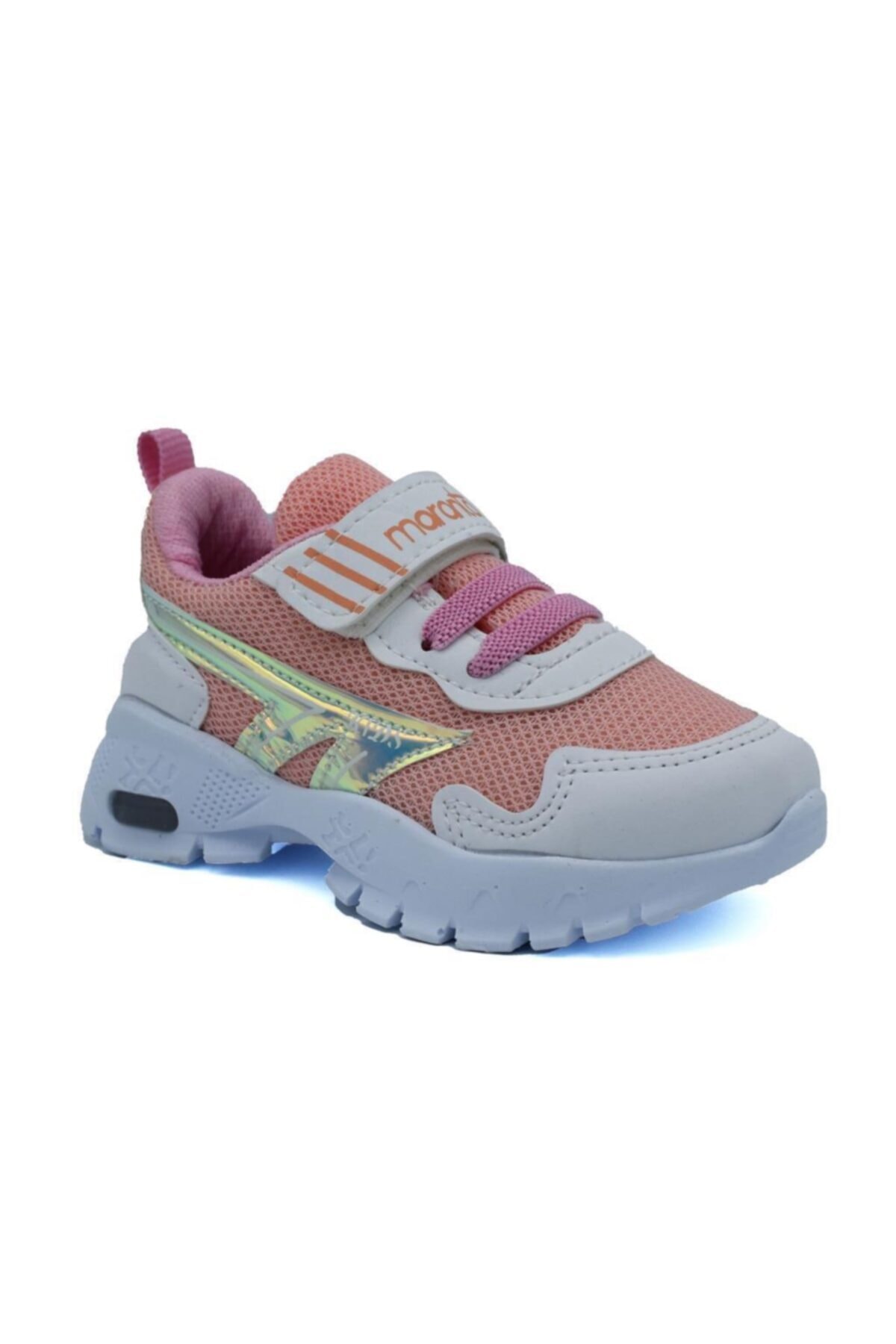 Maranta Kız Çocuk Somon Renk Işıklı Spor Ayakkabı