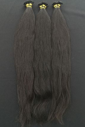 Birinci Sınıf Doğal Koyu Kestane 70 cm 80 gr Mikro Kaynak Kafadan Kesilme Hint Saçı HC0200050