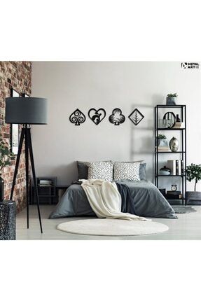 Siyah Ahşap 4 Element Duvar Dekoru - Salon Oturma Yatak Odası Ofis Için 120x32cm Mdf Tablo Seti NT0B10141
