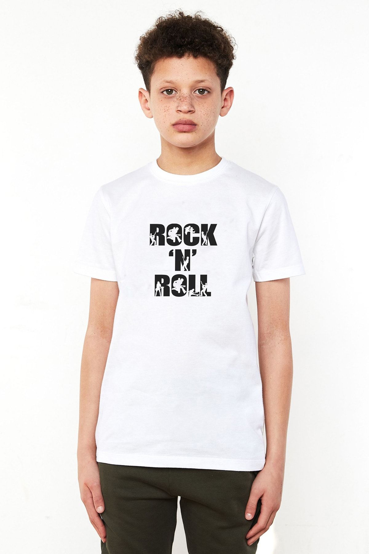 QIVI Tricou Alb Unisex Pentru Copii Unisex - 5–6 years