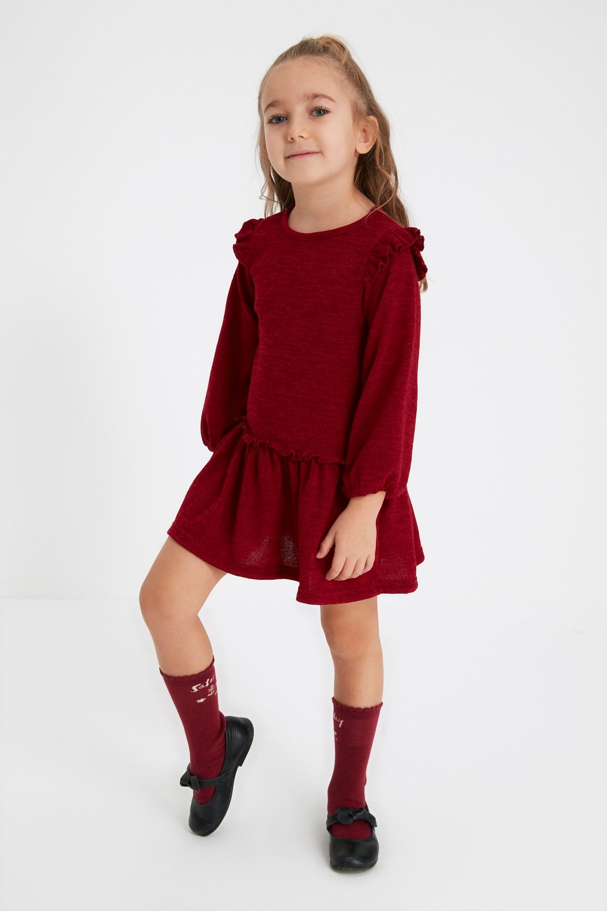 Girls red hot sale jumper dress