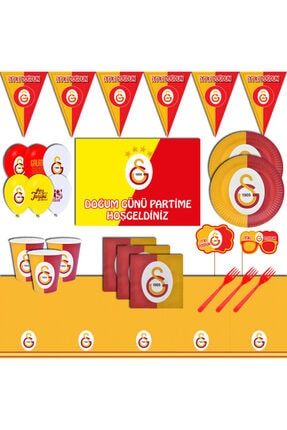 Galatasaray Taraftar Afişli 24 Kişilik Doğum Günü Parti Malzemeleri Seti LÜXPARTİ96