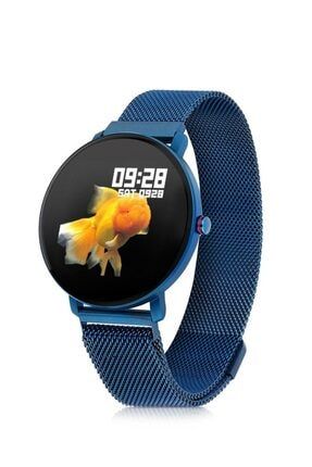 Woom Watch Akıllı Saat %100 Türkçe Menü - Çift Kordonlu - Ios Ve Android Destekli K9 K9-W1 BLUE