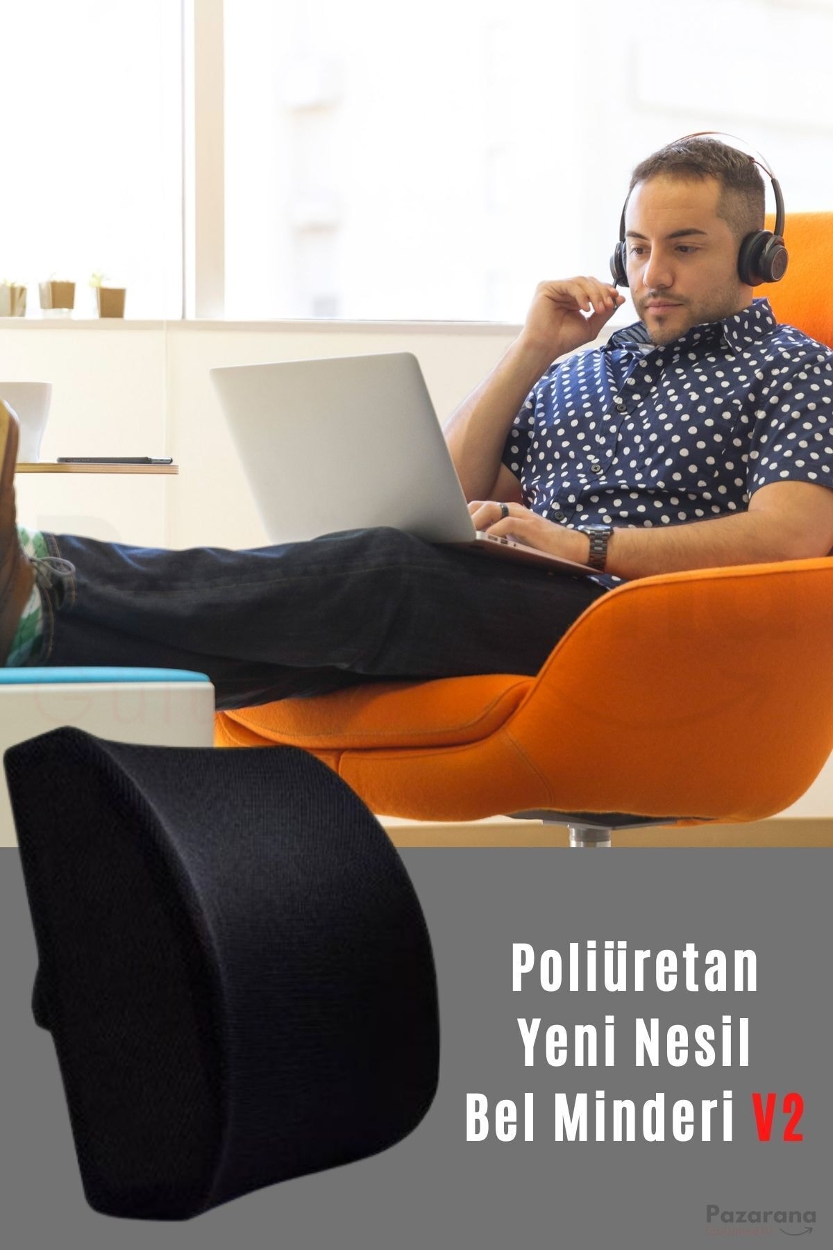 Ankaflex Ortopedik Support Yastık Anatomik Bel Yastığı Ev Ofis Araba Koltuk Sırt Bel Destek Minderi