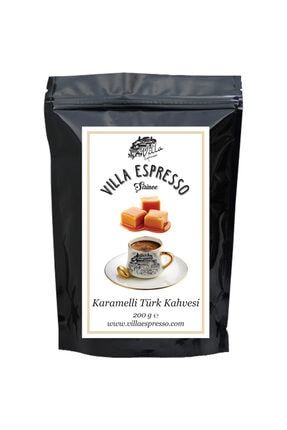Karamel Aromalı Türk Kahvesi (200 Gr) Öğütülmüş Karamelli Kahve TKMEL1
