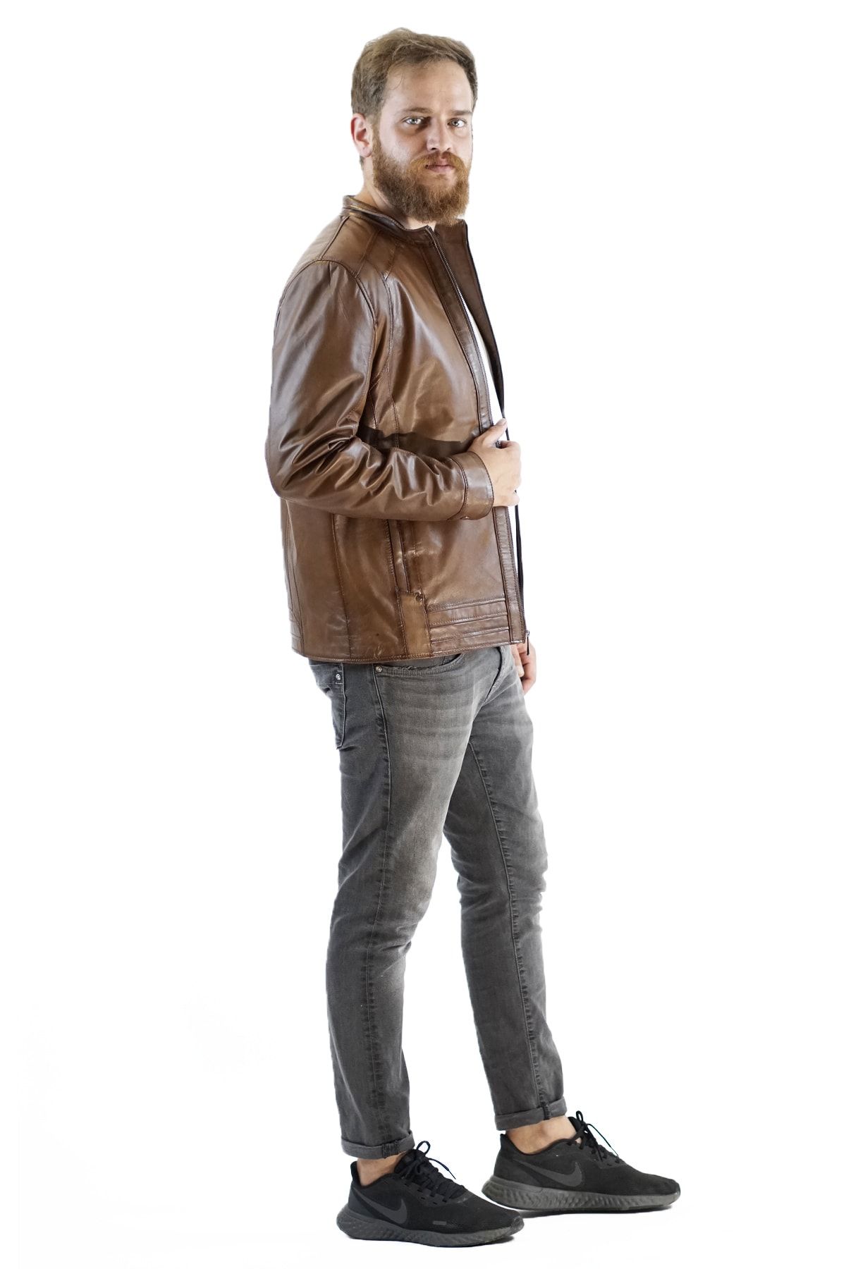 Derimosa-Slanzer Men's Genuine Leather Coat 6