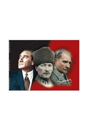 Atatürk 35x50 25 Yaprak PP Kapak Spiralli Resim Defteri (309025) 60309025