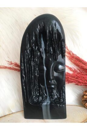 El Yapımı Buda Face Siyah Tütsülük Dekoratif tütsülük0007