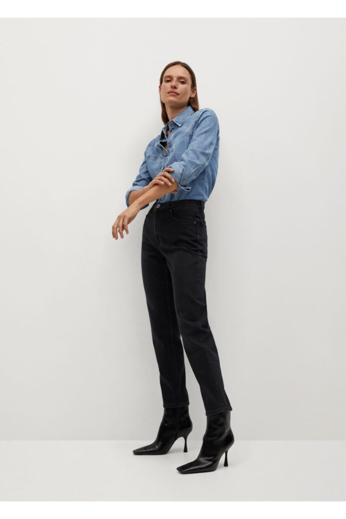 Kadın Siyah Denim Jean