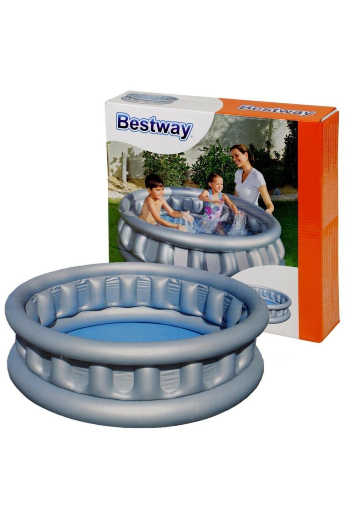 bestway Metalik Uzay Gemisi Şekilli Havuz 1.52 M X 43cm