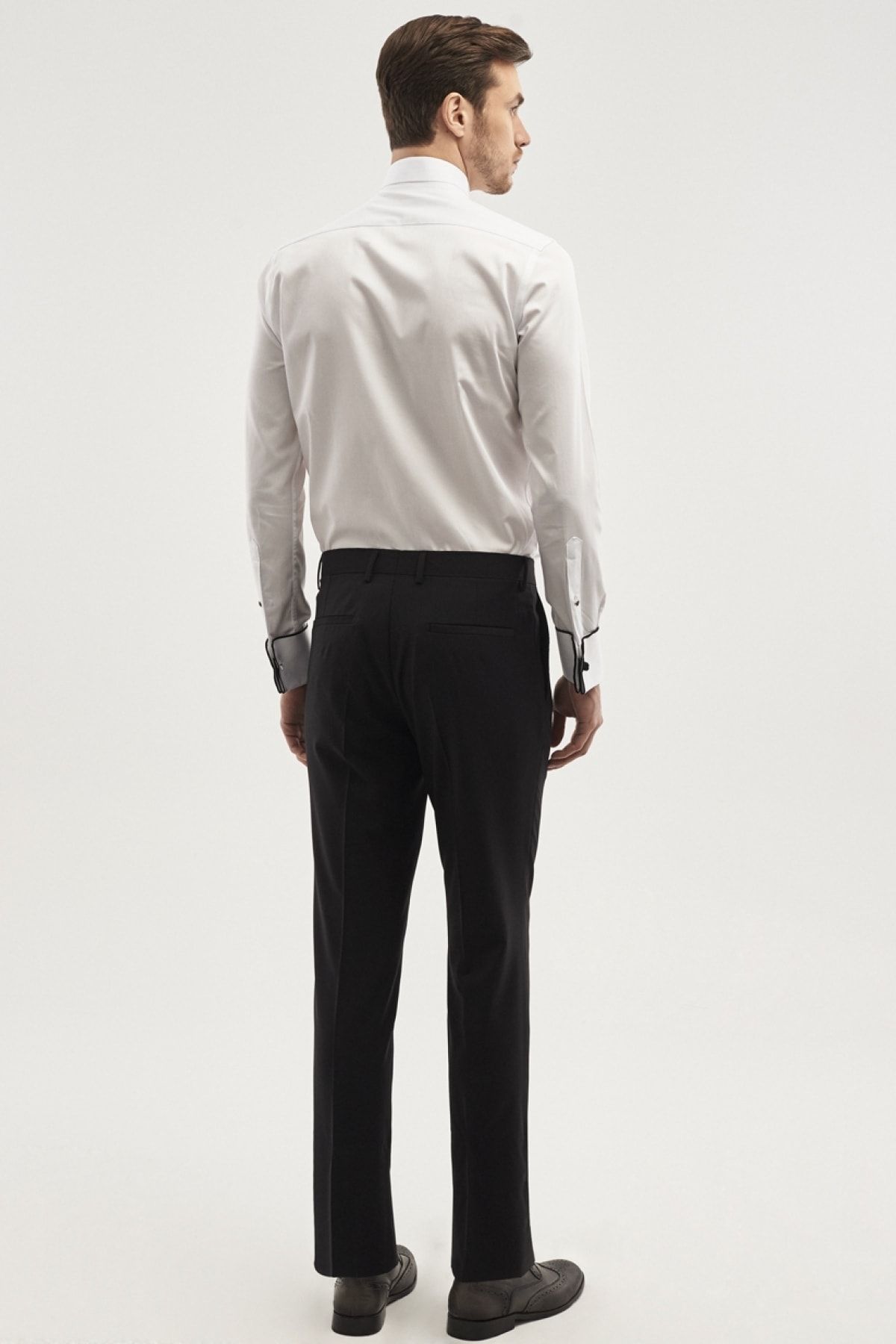 ALTINYILDIZ CLASSICS-Cămașă pentru bărbați, alb, alb, pentru costum de mire, cu guler, croit, slim fit 4