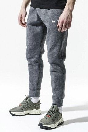 Sportswear Fleece Jogger Taper Leg Dar Kesim Eşofman Altı Şardonlu Polarlı Gri Melanj 826431-071 FS