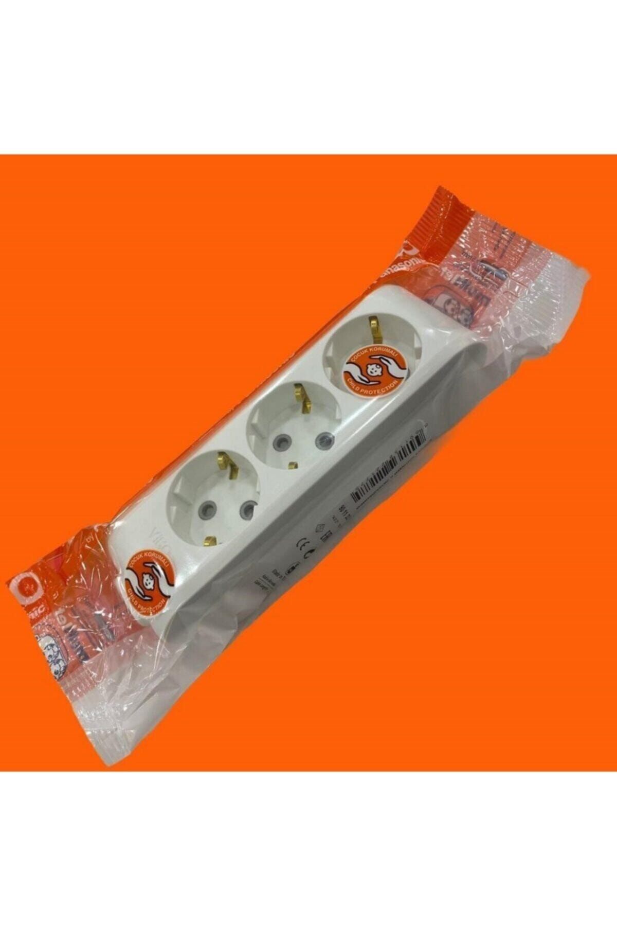 VİKO-Triple Grounded Group Socket with Terminal Block Child Proof 1