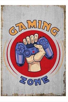 Gaming Zone Art Mdf Poster dikey-38734-50-70