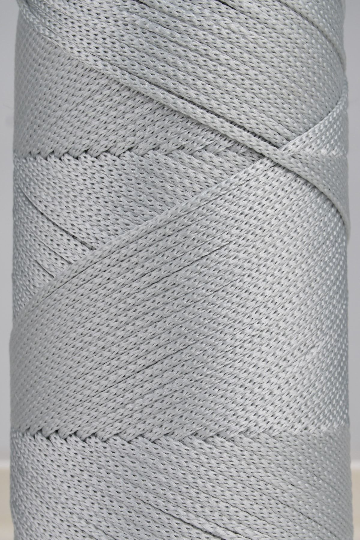 SENSY-Premium 400 gr Polyester Macrame Thread 2 Mm Set of 2 Light Gray Macrame Thread Pad Bag Thread No:4 2