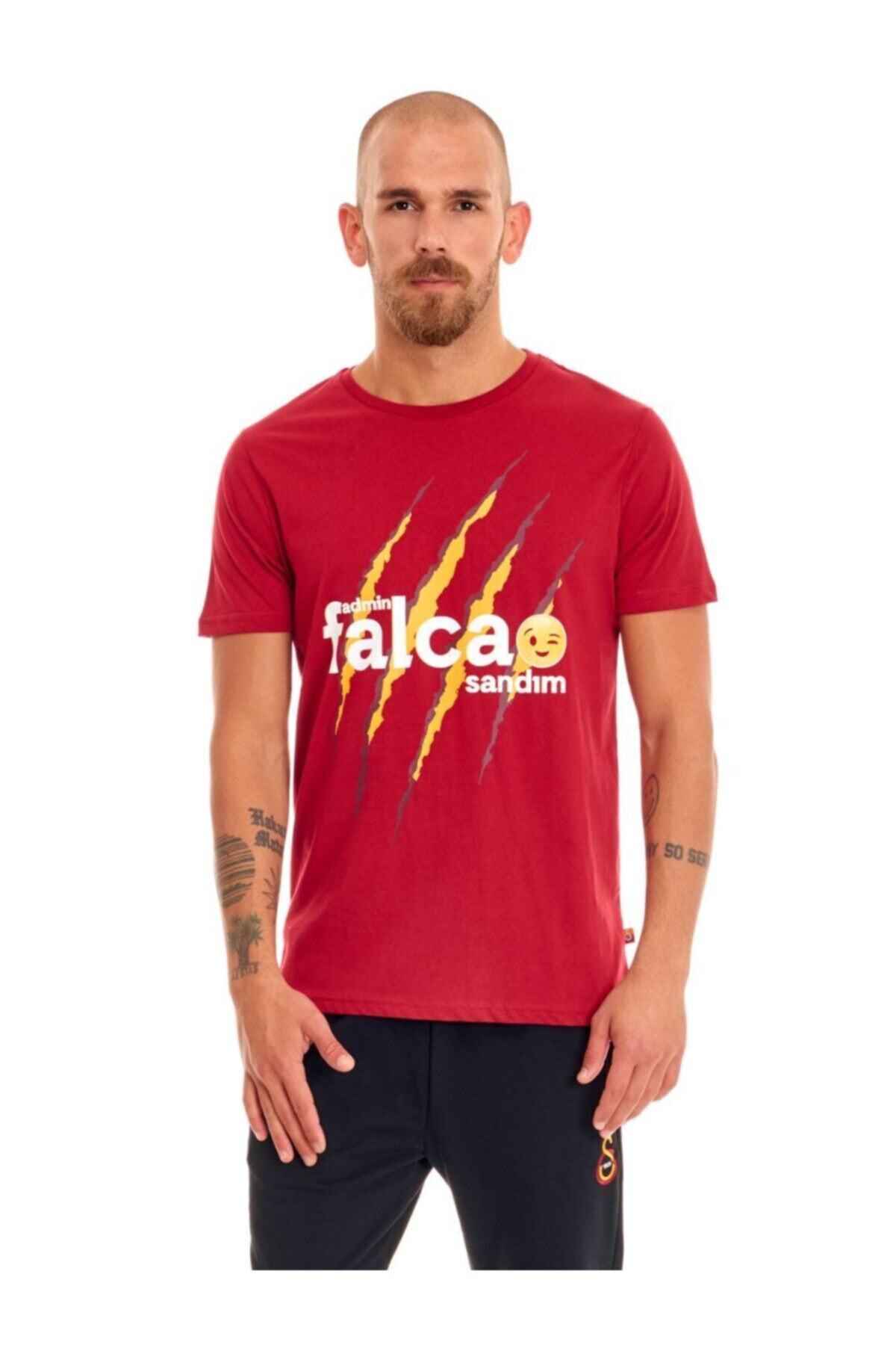Galatasaray Erkek Kırmızı Kısa Kol Baskılı Tshirt E191285