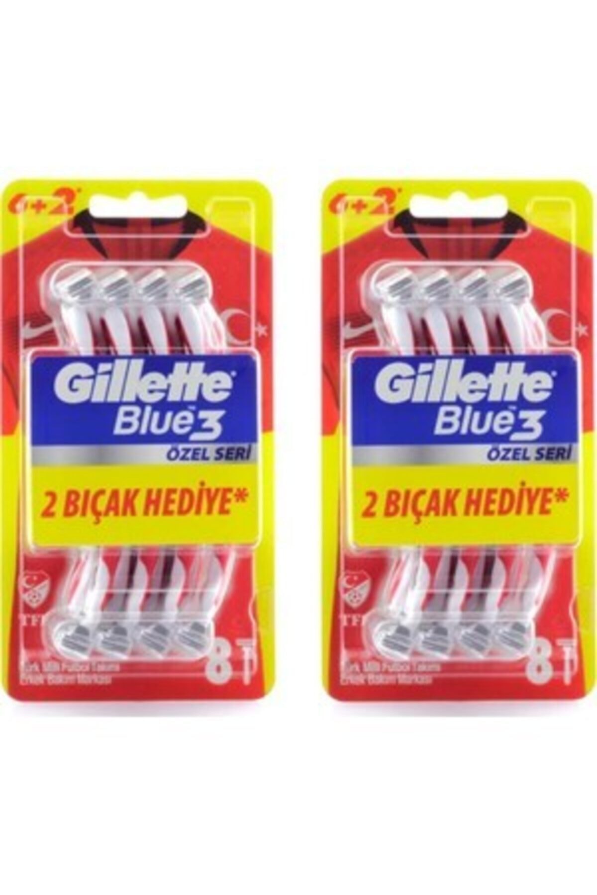 Gillette Blue3 Pride Tıraş Bıçağı 6+2'li Özel Seri X2 Paket