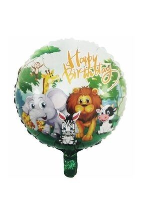 Safari Happy Birthday Baskılı Folyo Balon 45 Cm YDPRTY0042
