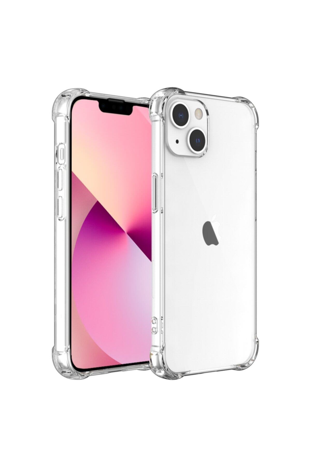 Apple iPhone 13 Mini Kapak Şeffaf Airbag Antishock Köşe Korumalı Silikon Kılıf