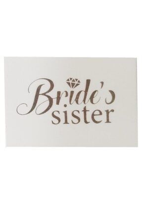 Bride Sister Geçici Dövme Gümüş 10 adet P0002809