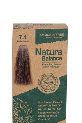 Natura Balance Saç Boyası - Organik Sertifikalı Küllü Kumral 7.1 8699367128025 8690973369291