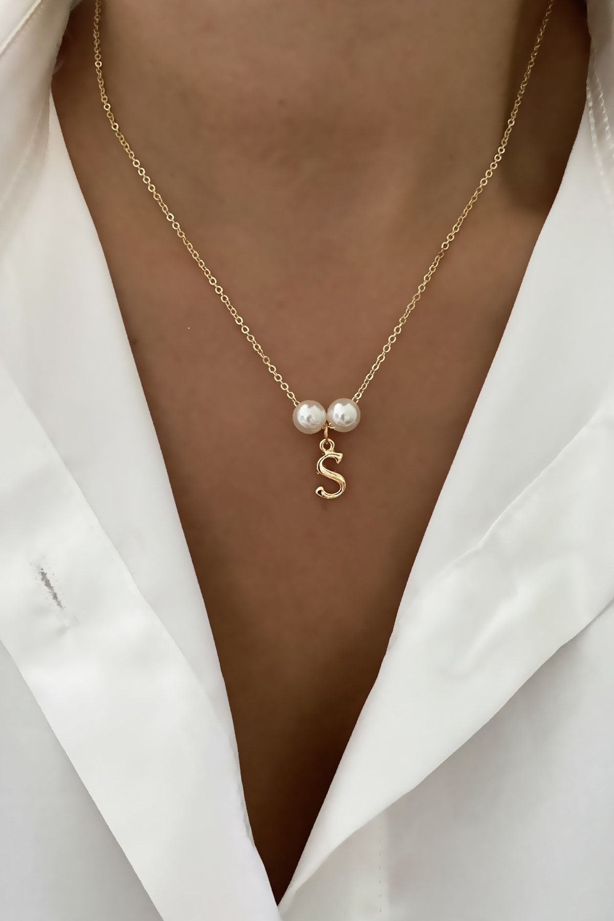 S letter best sale necklace