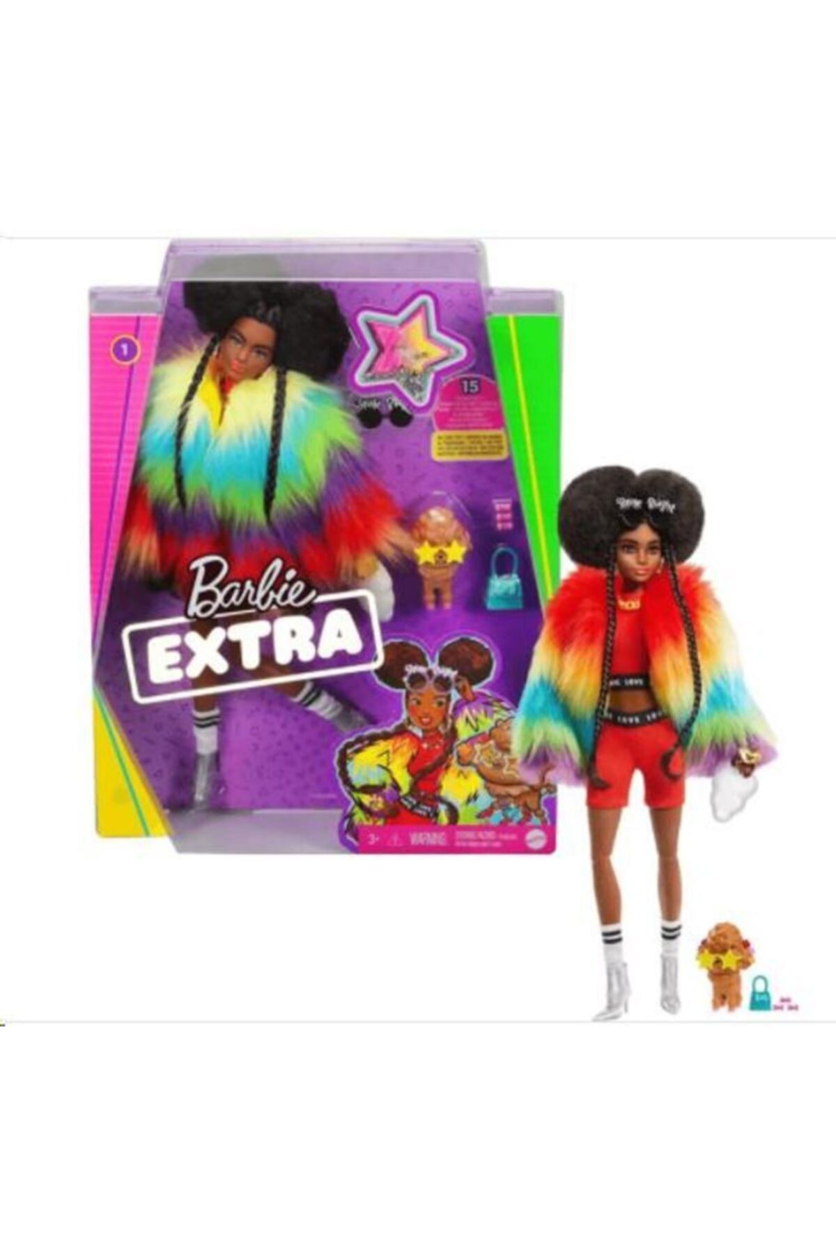 【collectibles】Barbie Mattel Mattel Barbıe Extra Renkli Ceketli Bebek Gvr08 - Fiyatı