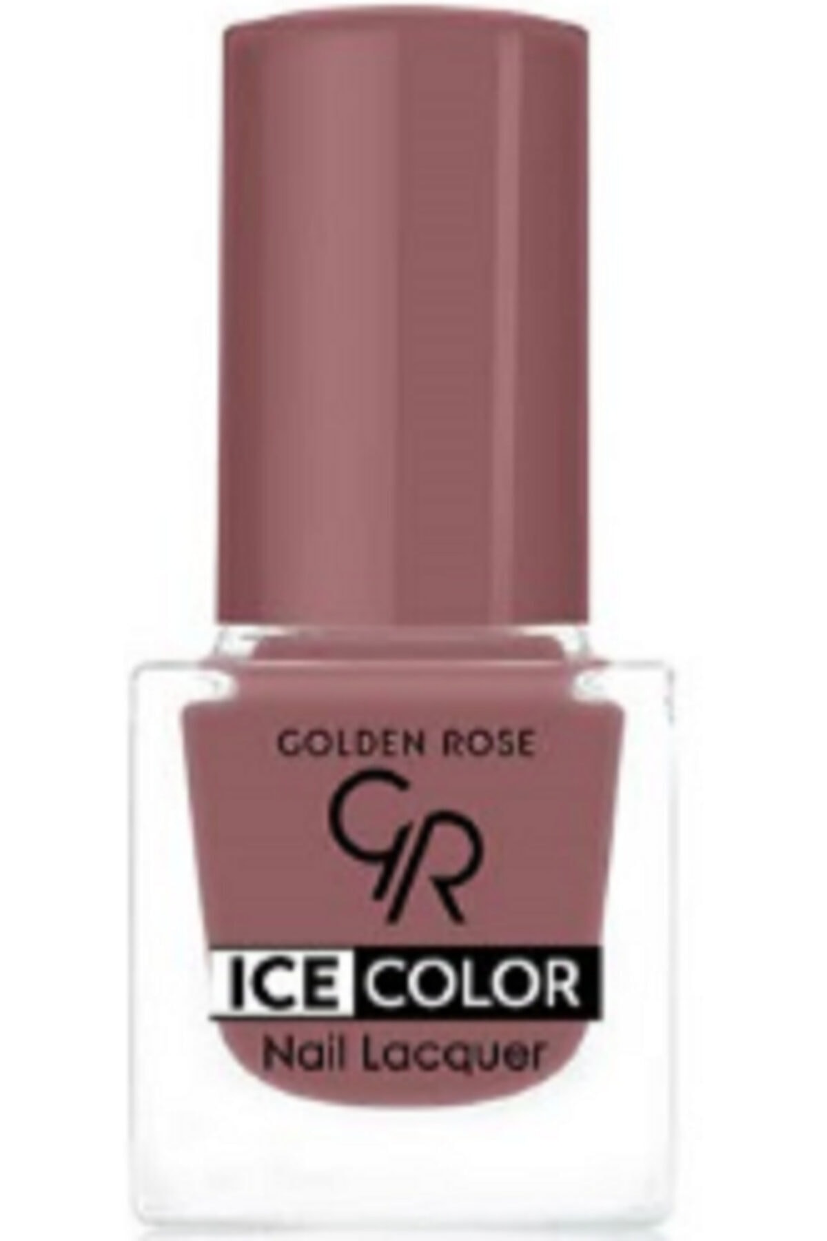 لاک ناخن یخی آیس چیک ICE شماره 185 رنگ نود تیره گلدن رز Golden Rose