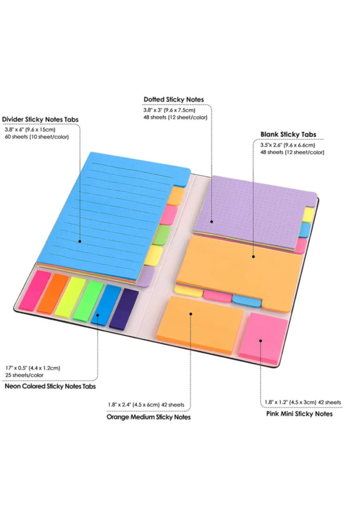 hobi market art-Adhesive Notebook Post-it Set 2