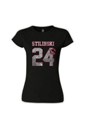Kadın Siyah Teen Wolf Stilinski 24 Tshirt BS-594