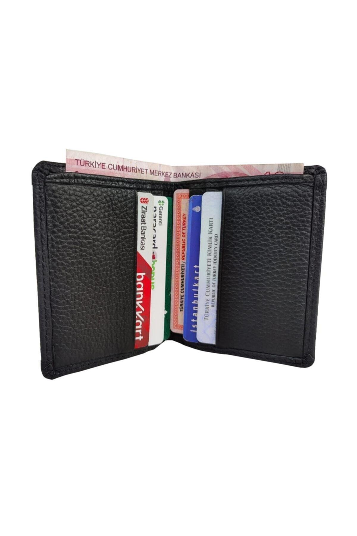 TREND-Genuine Leather Men's Wallet Black 8999 4