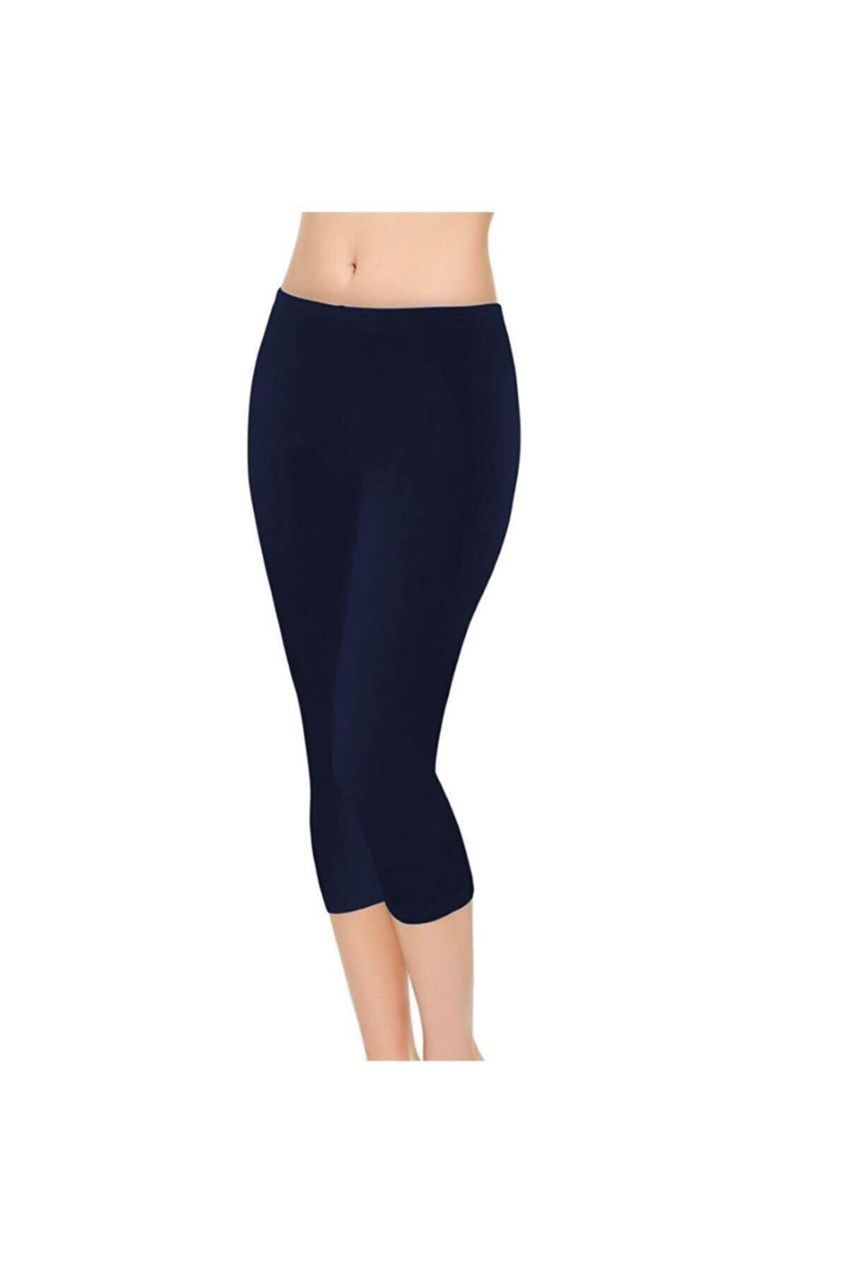 Dark blue capri leggings sales