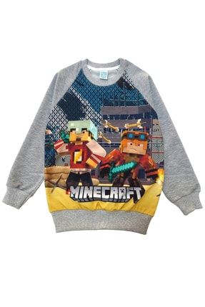 Minecraft Erkek Çocuk Dijital Baskılı Sweatshirt SWTC101