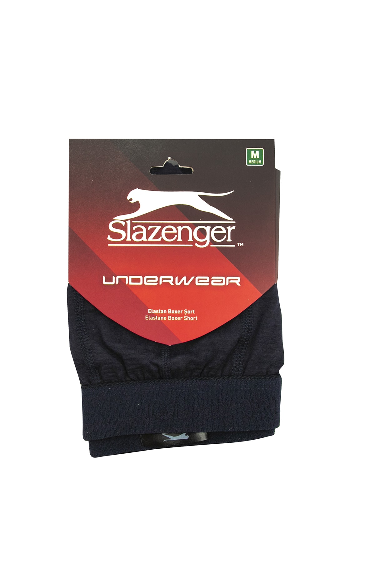 باکسر اسپرت اسلازنگر مردانه پنبه ای آبی سرمه ای زیر شلواری راسته  فاق نرمال    Lounge/Home | Slazenger SX11BE002 TR - تصویر 2