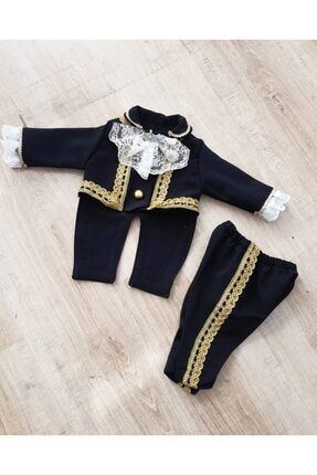 Siyah Bebek Frak Takımı- Prens Kostümü PRA-4931105-0956