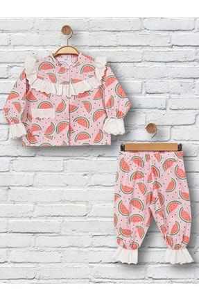 Karpuz Baskılı Kız Çocuk Pijama Takımı 2500