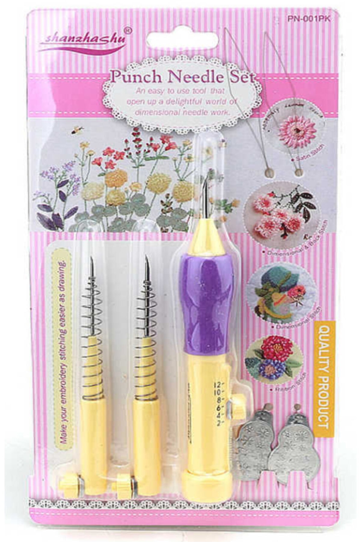 Tekstilland Hobi Yayınevi Mina Carin Panç Punch Nakışı Iğne Seti