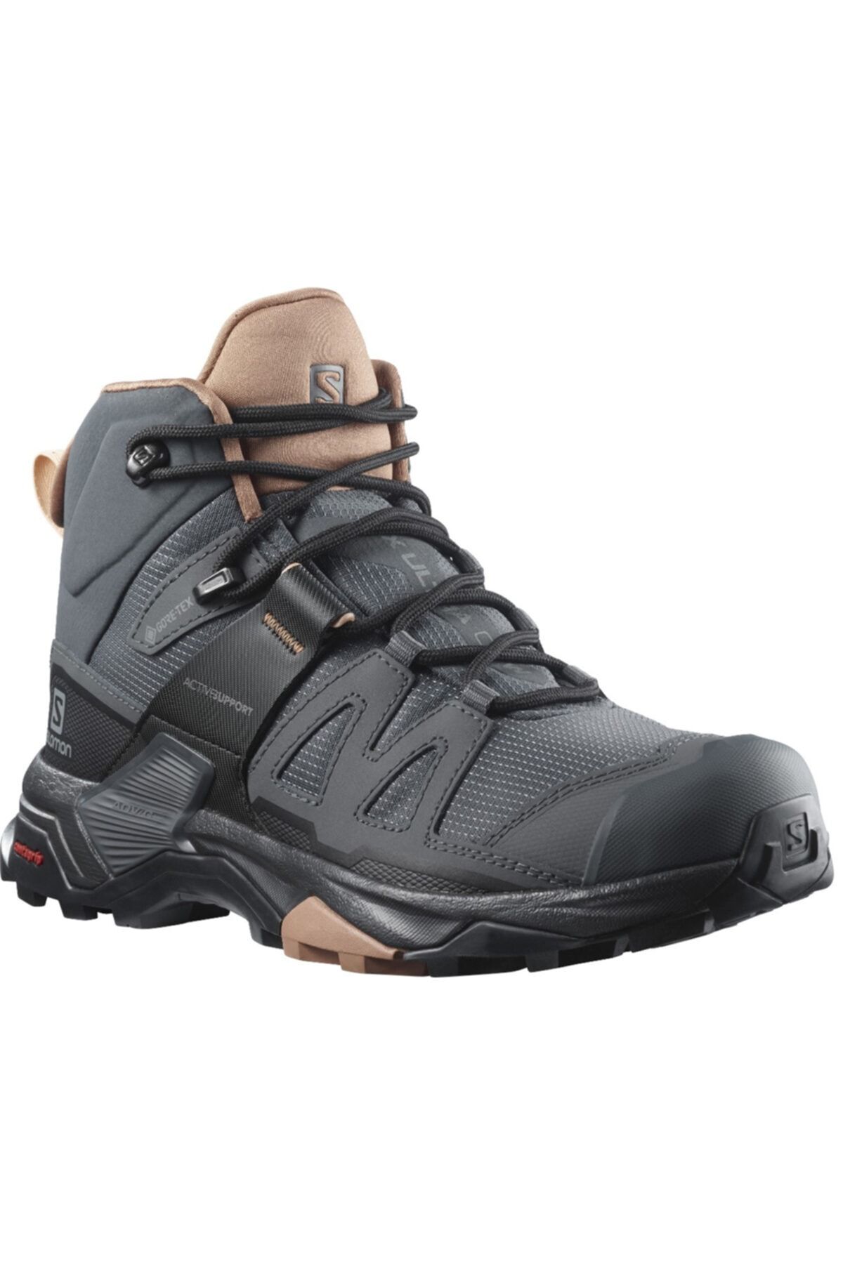 چکمه زنانه X Ultra 4 Mid Gtx آبنوس/موکا موس/کرم بادام Salomon