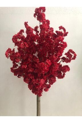 Yapay Kırmızı Bahardalı Galveniz Saksı 180cm Birebir Doğal krmzbhrdl001
