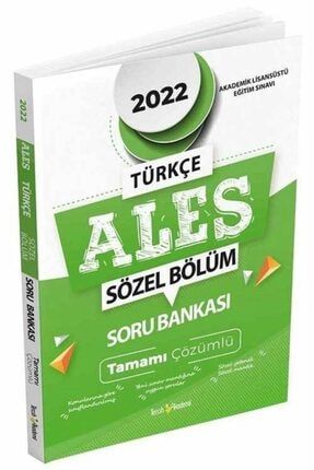 Tercih Akademi 2022 Ales Sözel Soru Bankası Çözümlü 9786257644303