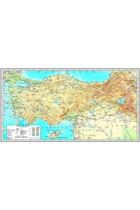 Türkiye Fiziki Harita 116 Cm X 65 Cm 8690002001116