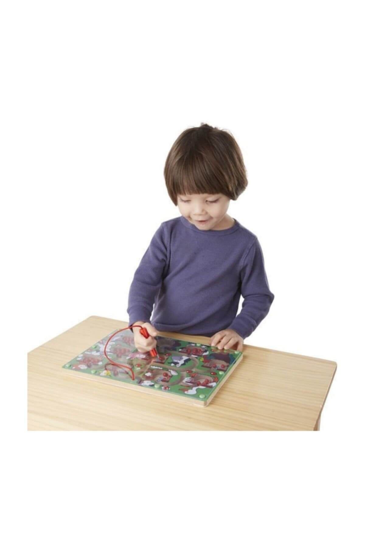 اسباب بازی های آموزشی Melissa Doug شماره پازل پیچ و خم چوبی مغناطیس Melissa & Doug