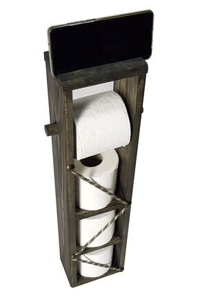 Ahşap Arizona Yeşili Tuvalet Kağıtlığı Telefon Tutucu Özellikli Yedekli Tuvalet Kağıtlığı CSG0000026