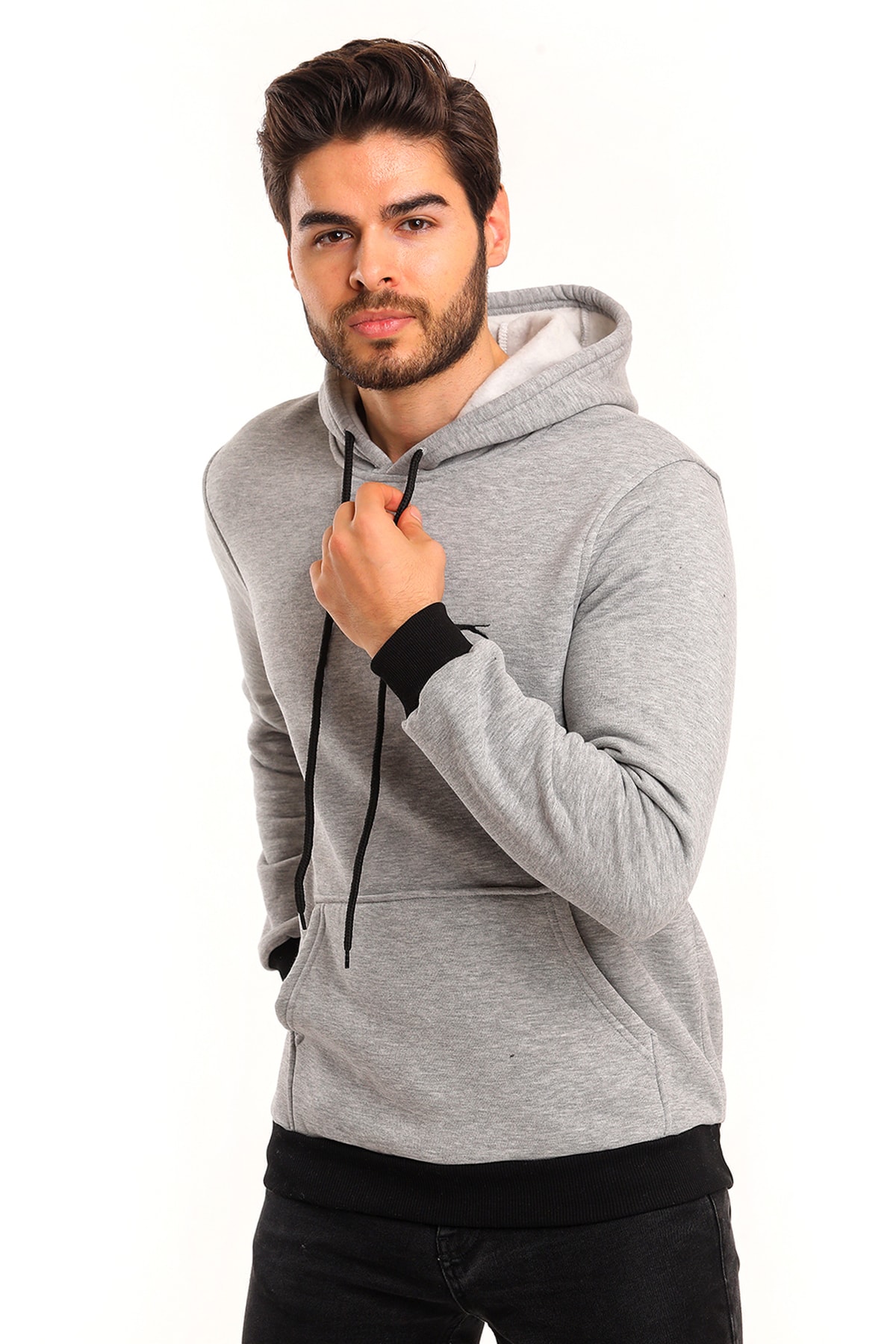 Slazenger Sport-Sweatshirt Grau Regular Fit