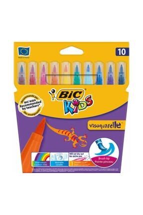 Kids Visaquarelle Fırça Uçlu Keçeli Boya Kalemi 10 Renk 1452368