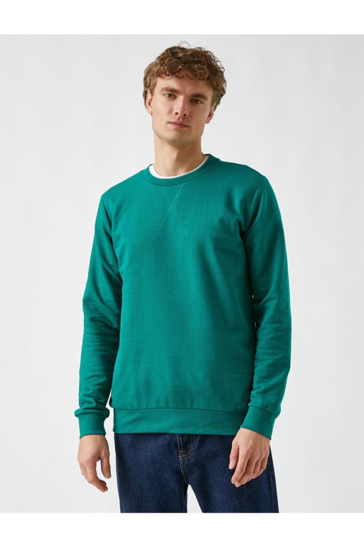 Basic Sweatshirt Pamuklu