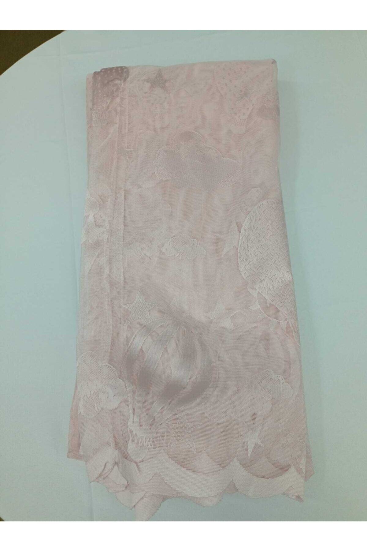 GOGOPERDE Çocuk Odası Uçan Balon Pembe Renk Modern Tül Perde 1/2 Pileli fotoğrafı 5 (önizleme)