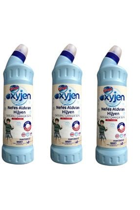 Oksijen Nefes Aldıran Hijyen Çamaşır Suyu 750 ml Ekonomi Paketi 3lü Parfümsüz BNG4226-3