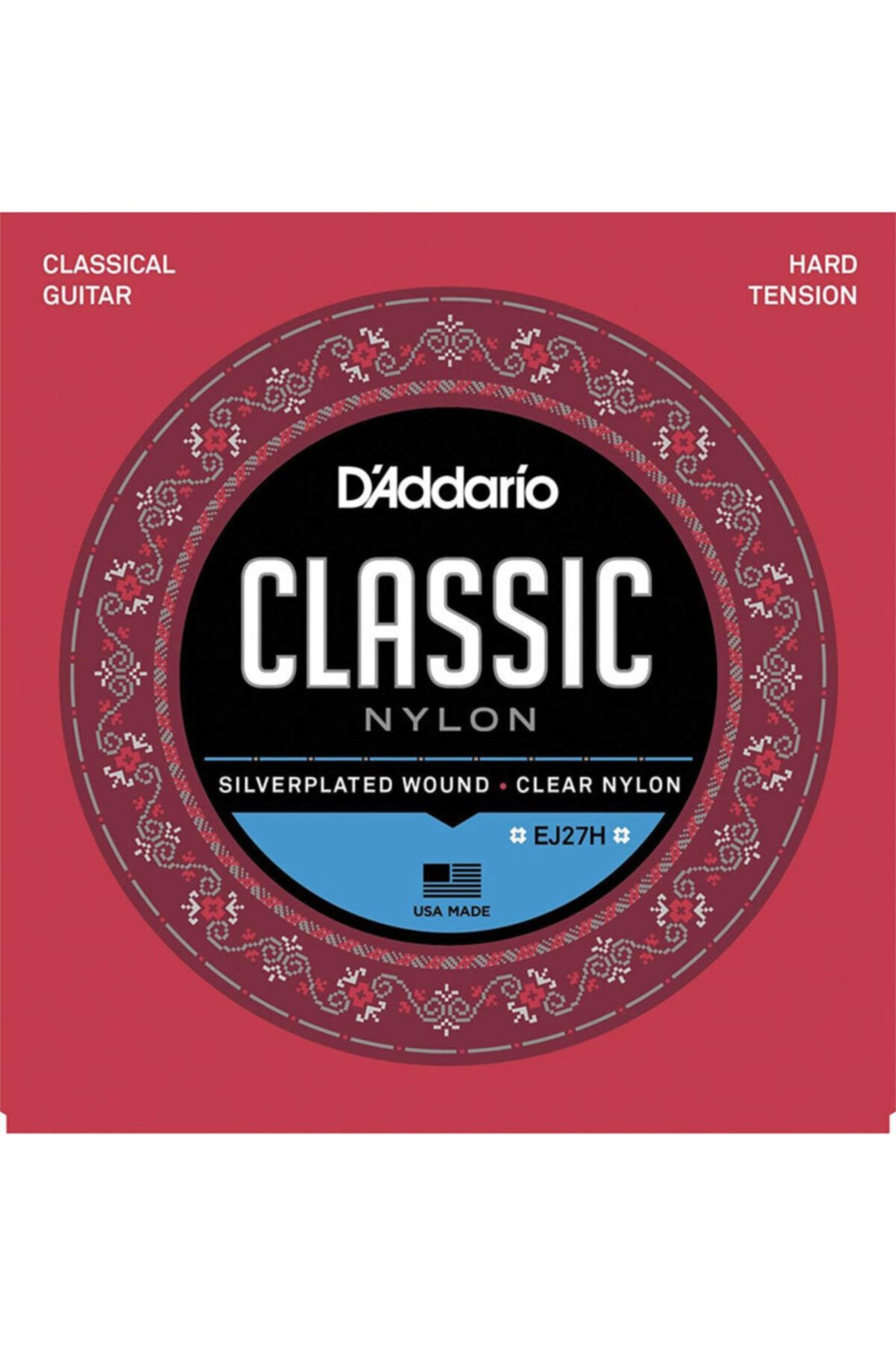 d addario ej27h student nylon hard tension takim tel klasik gitar teli