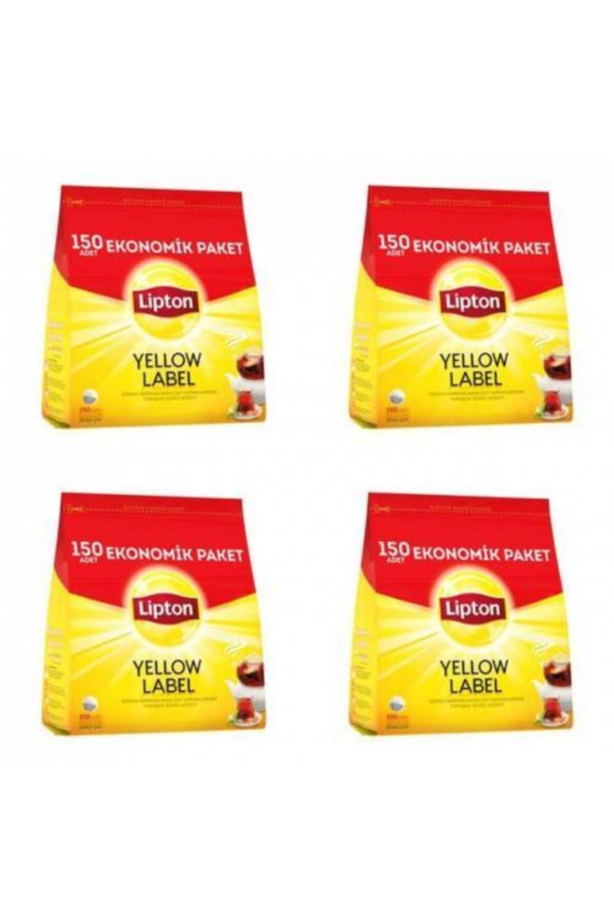 Lipton Yellow Label Demlik Poşet Çay 150’li X 4 Adet